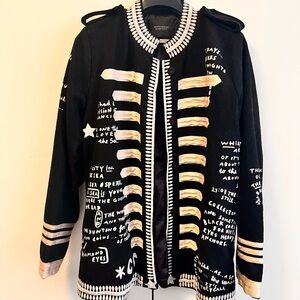 Scotch & Soda Black Jacket with White Accents